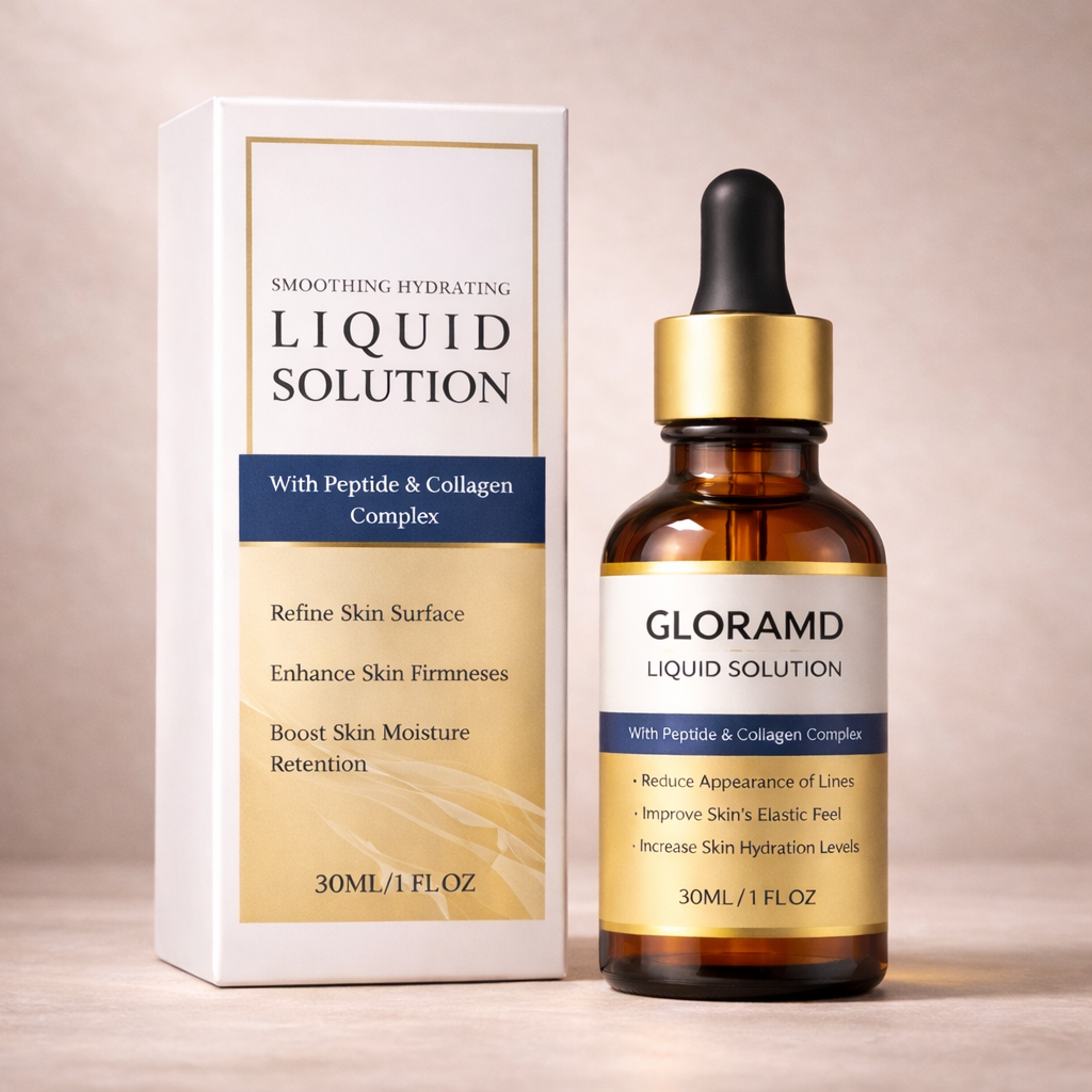 GloraMD Face Lift Serum bottle and packaging in a premium skincare composition